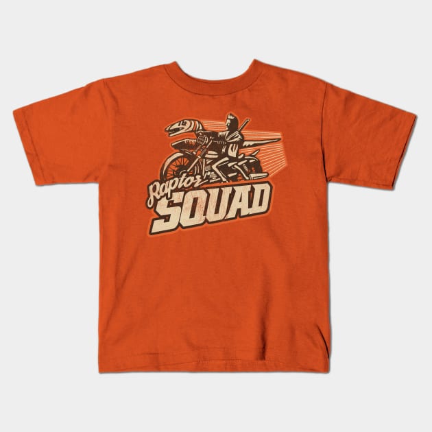 Raptor SQUAD Kids T-Shirt by Messypandas